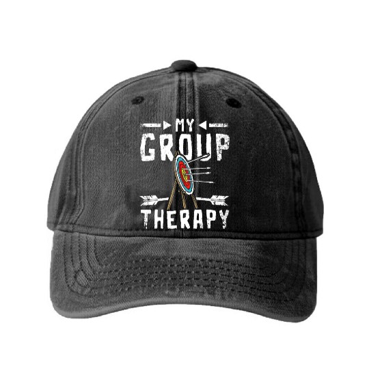 My group therapy Archery Washed Denim Baseball Caps