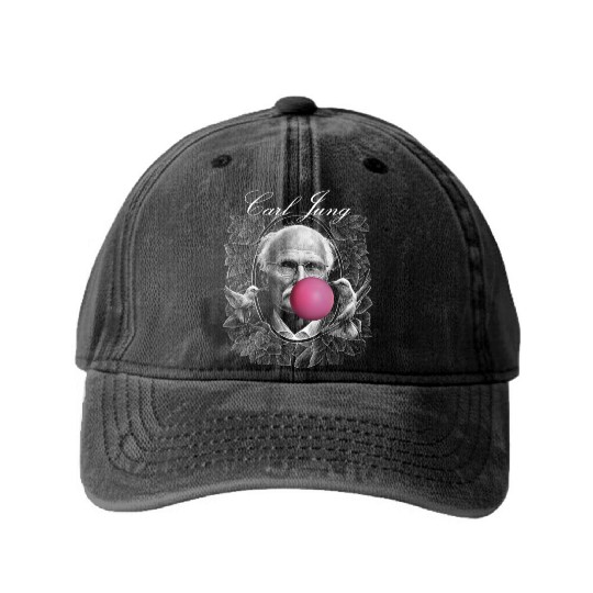 Carl Jung most influential psychiatrist homage Washed Denim Baseball Caps