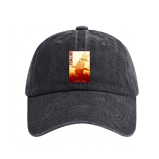 Greybull Wyoming wild west town Washed Denim Baseball Caps