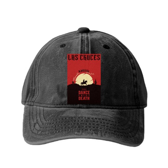 Las Cruces New Mexico wild west town Washed Denim Baseball Caps