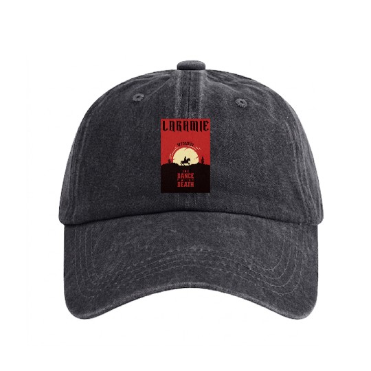 Laramie Wyoming wild west town Washed Denim Baseball Caps