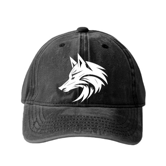 Beautiful Stylish Fox Washed Denim Baseball Caps