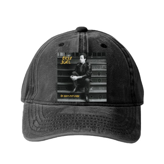 Billy Joel an innocent man Washed Denim Baseball Caps
