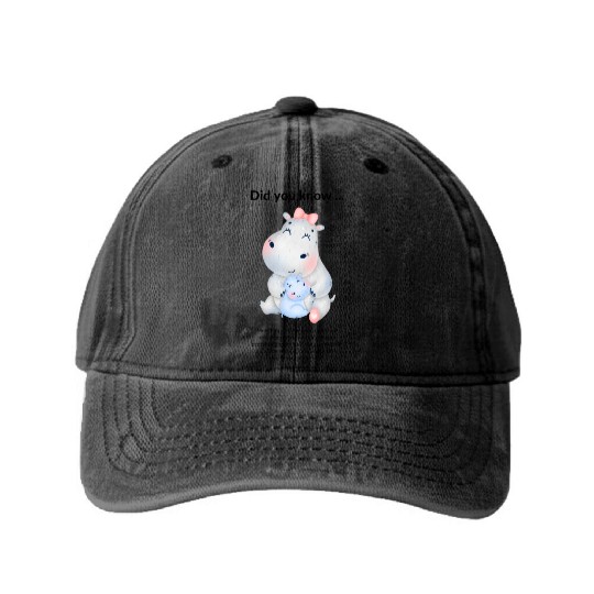 Did you know ... hippo Washed Denim Baseball Caps