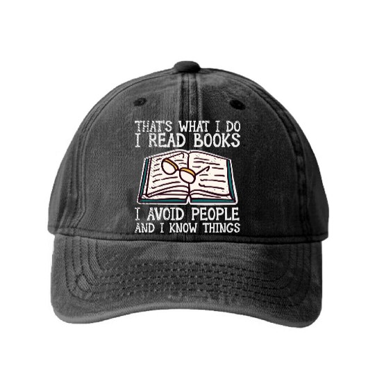 Book Lover Literature Book Reading Novels Washed Denim Baseball Caps