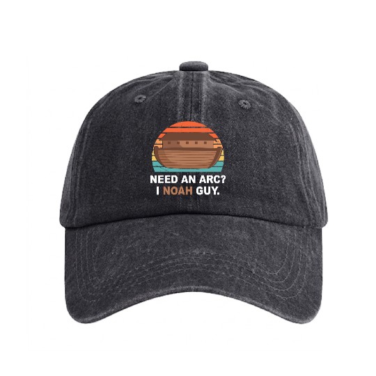 Need An Arc? I Noah Guy Washed Denim Baseball Caps