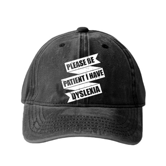 Psychology Psychologist Dyslexia Washed Denim Baseball Caps