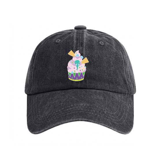Cupcake Graveyard Washed Denim Baseball Caps