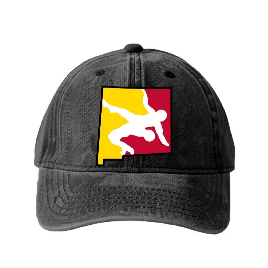 New Mexico Wrestling Washed Denim Baseball Caps