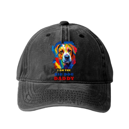 Big Dog Daddy Washed Denim Baseball Caps