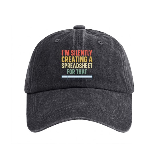 Statistics Numbers Data Science Statistician Washed Denim Baseball Caps