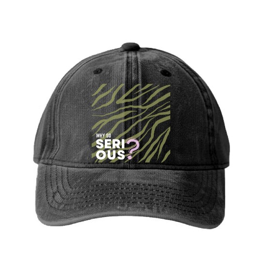 Why So Serious? Washed Denim Baseball Caps