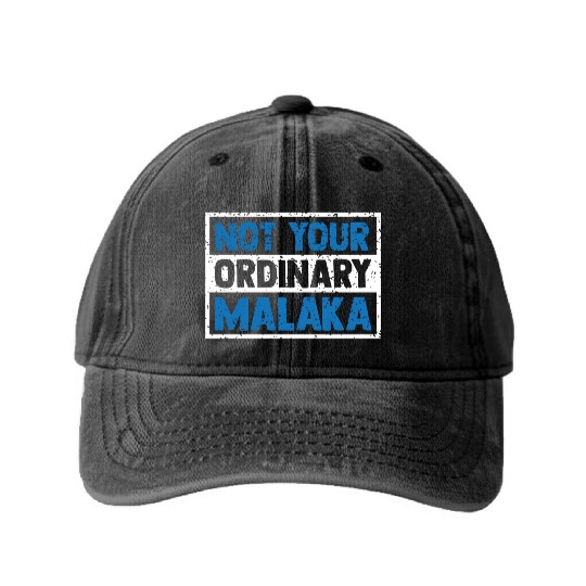 Greece Not Your Ordinary Malaka Greek Washed Denim Baseball Caps