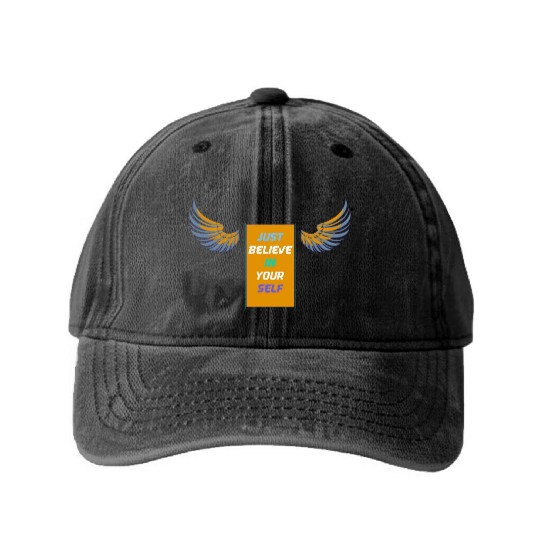 Flying Wings Washed Denim Baseball Caps Design For Youth