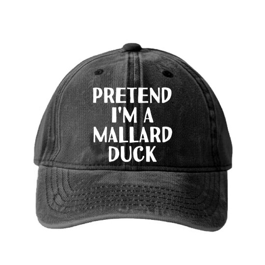 Pretend I'M A Mallard Duck Halloween Diy Washed Denim Baseball Caps