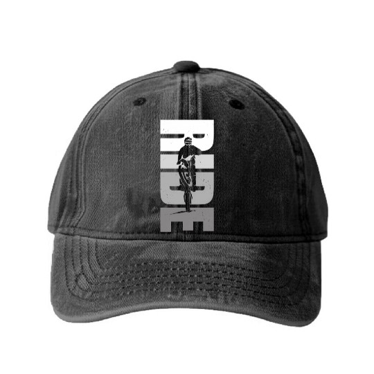 Dirt Bike Motocross Dirt Bike Motocross Washed Denim Baseball Caps