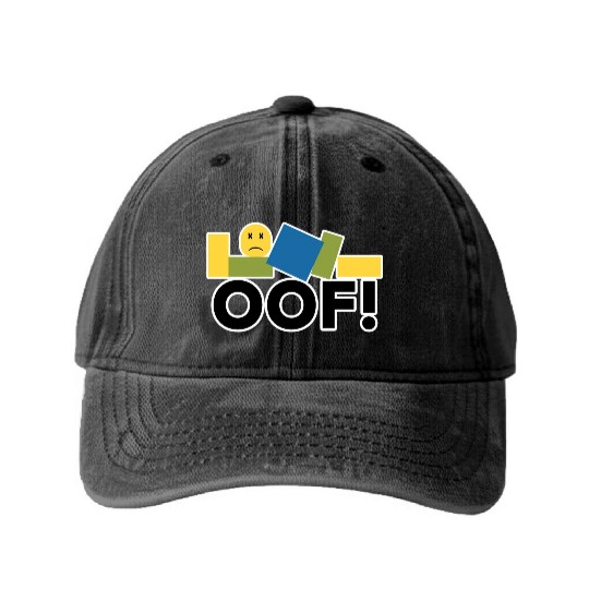 Jenr8D Oof Grey Small Washed Denim Baseball Caps