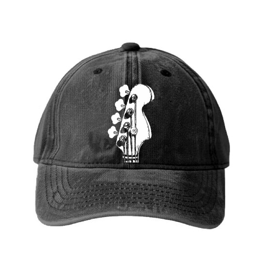 Guitar Classic Rock & Roll Guitar Lover Guitar Washed Denim Baseball Caps