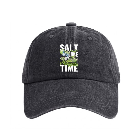 Salt And Lime It'S Margarita Time Pub Crawl Pytime Washed Denim Baseball Caps