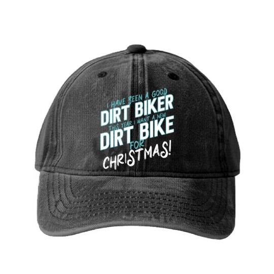 Mx Motocross Bike Dirt Biking Washed Denim Baseball Caps