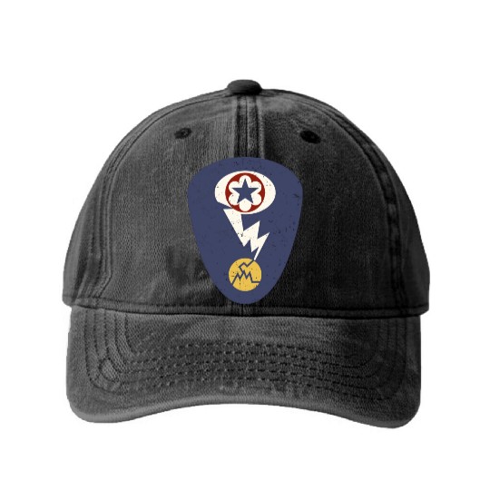 Manhattan Project Insignia Los Alamos, Nuclear WW2 Washed Denim Baseball Caps