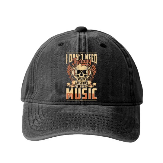 Musician Party Love Festival Washed Denim Baseball Caps