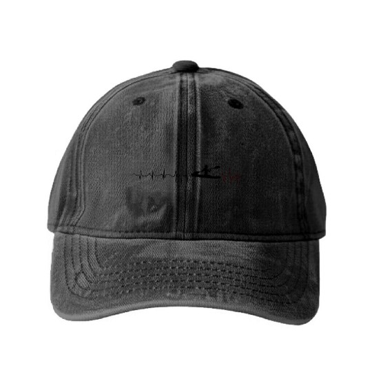boats race kayak Washed Denim Baseball Caps
