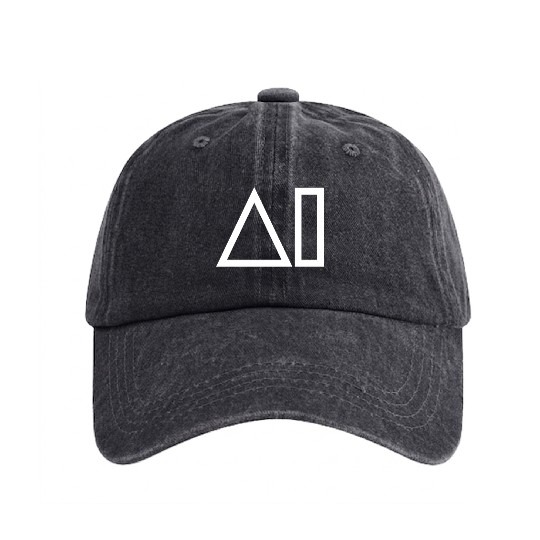 AI Artificial Intelligence Computer Science Washed Denim Baseball Caps