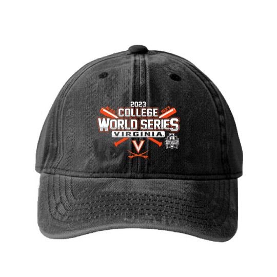 College World Series 2023 Baseball CWS Washed Denim Baseball Caps
