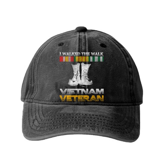 Vietnam Veteran Us Veterans Day For Washed Denim Baseball Caps