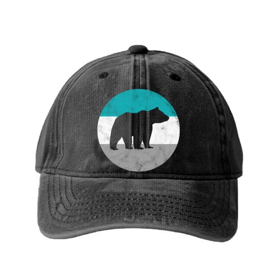Grizzly Bear For Ns Washed Denim Baseball Caps