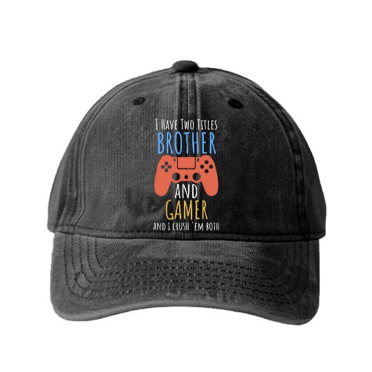 Gaming For 8-12 Nage Boyfriend Gamer Washed Denim Baseball Caps