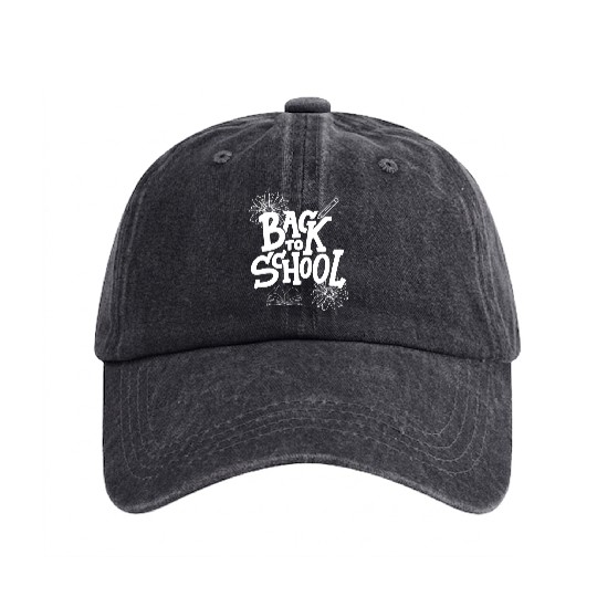 BACK TO SCHOOL Washed Denim Baseball Caps