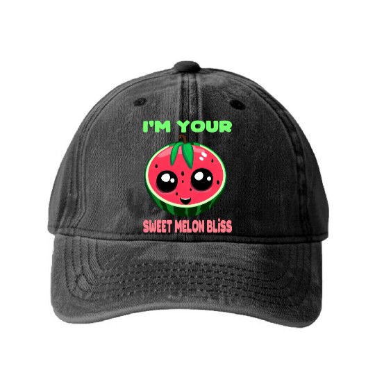 Watermelon - Your sweet melon magic Washed Denim Baseball Caps