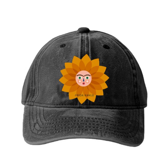 Cute Summer Vacation Frida Kahlo Sun Viva La Vida Washed Denim Baseball Caps