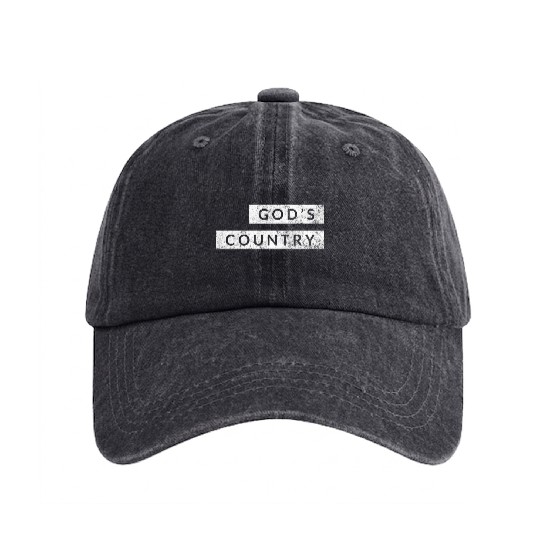God'S Cory American Blake Concert Washed Denim Baseball Caps