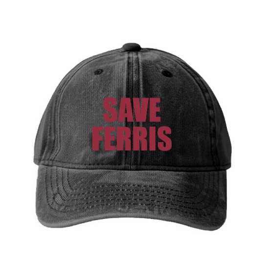 Save Ferris Washed Denim Baseball Caps