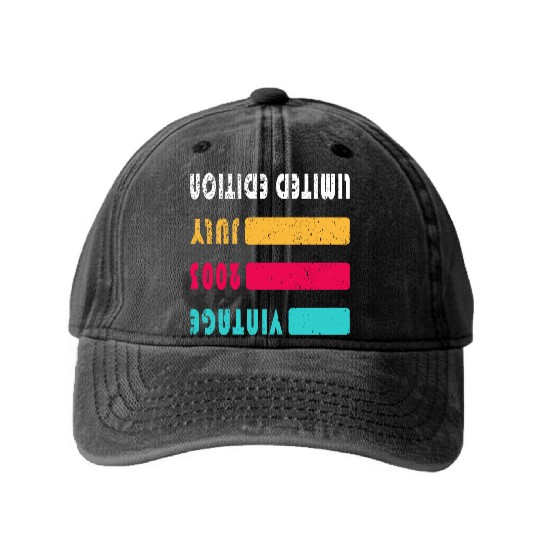 July 2003 Anniversary July 2003 July Washed Denim Baseball Caps