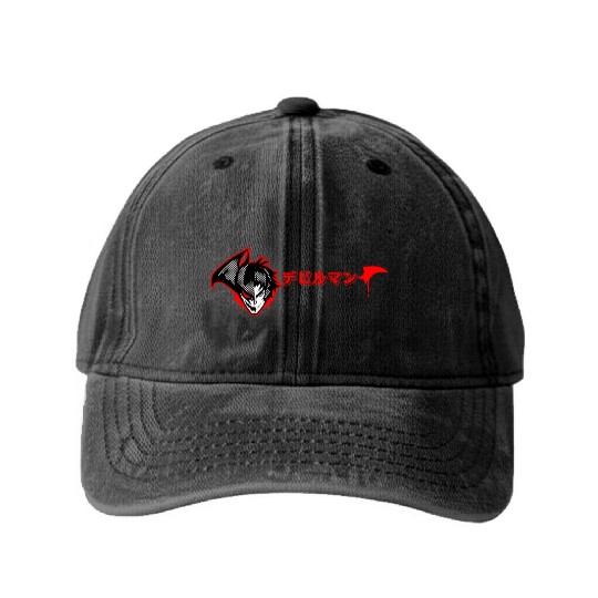 Devilman Crybaby classic Washed Denim Baseball Caps