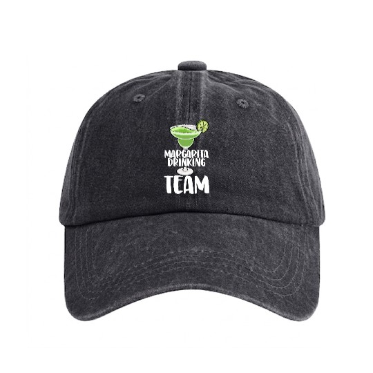 Margarita Drinking Team Washed Denim Baseball Caps