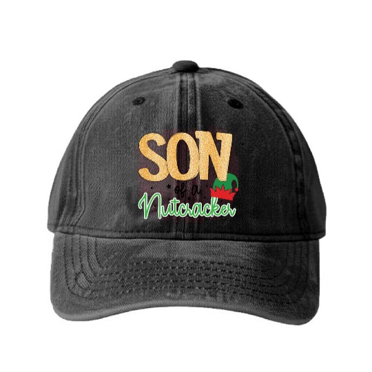 Son Of A Nutcracker Washed Denim Baseball Caps
