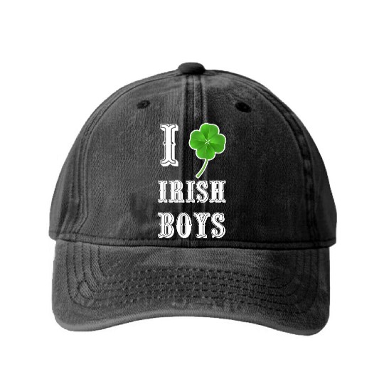 Shiny Saint Patrick s Day Shamrock Rhinestone Washed Denim Baseball Caps