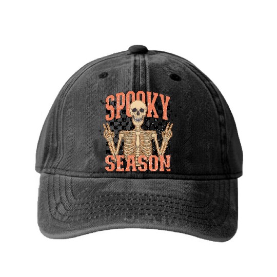 Mickey Ghost Spooky Season Comfort Colors Washed Denim Baseball Caps