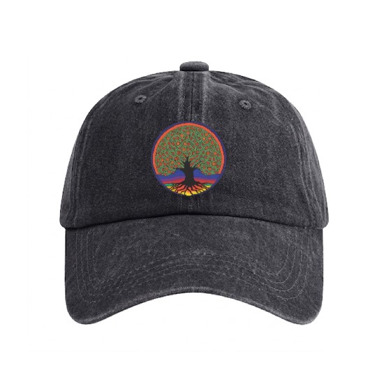 Tree: detailed, relaxing, & positive Washed Denim Baseball Caps