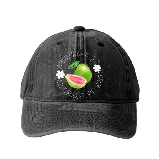 Guava T It Life Is Sweet Washed Denim Baseball Caps