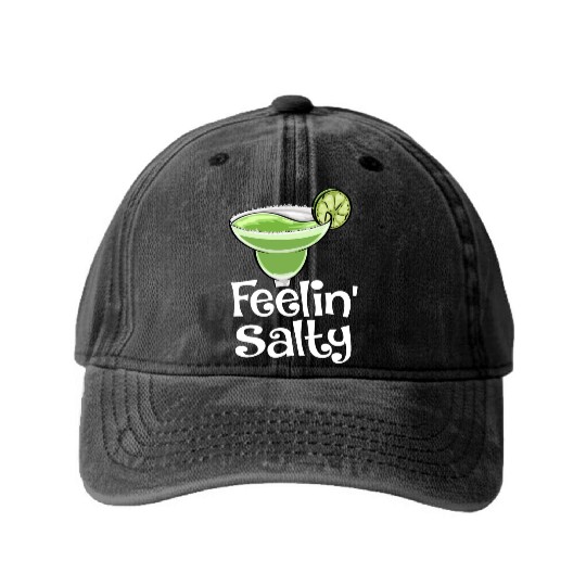 Feelin Salty Washed Denim Baseball Caps
