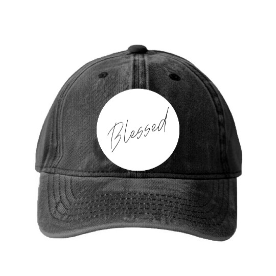 Blessed Love Jesus Christian Christmas Washed Denim Baseball Caps