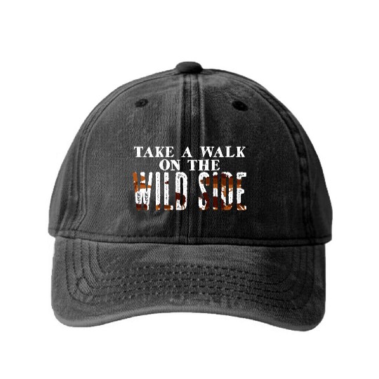 Wild Walk Adventure Guide Binoculars Wilderness Washed Denim Baseball Caps