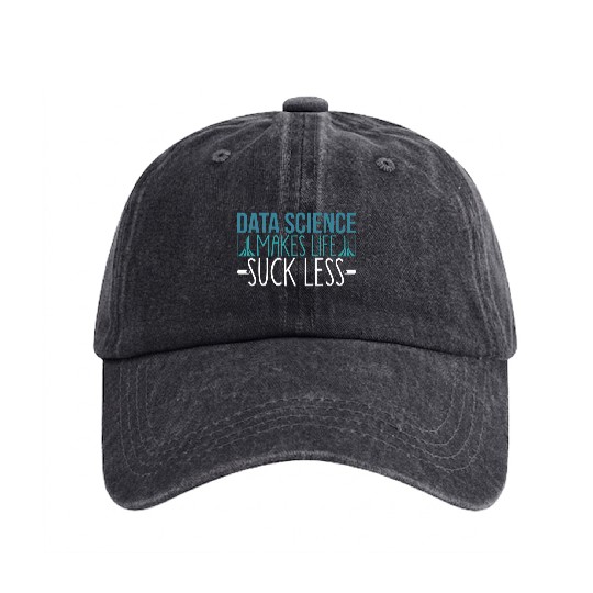 Data Science Joke Analyst Statistical Modeling Big Washed Denim Baseball Caps