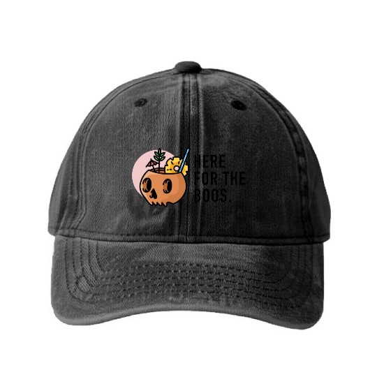 halloween 2 black Washed Denim Baseball Caps